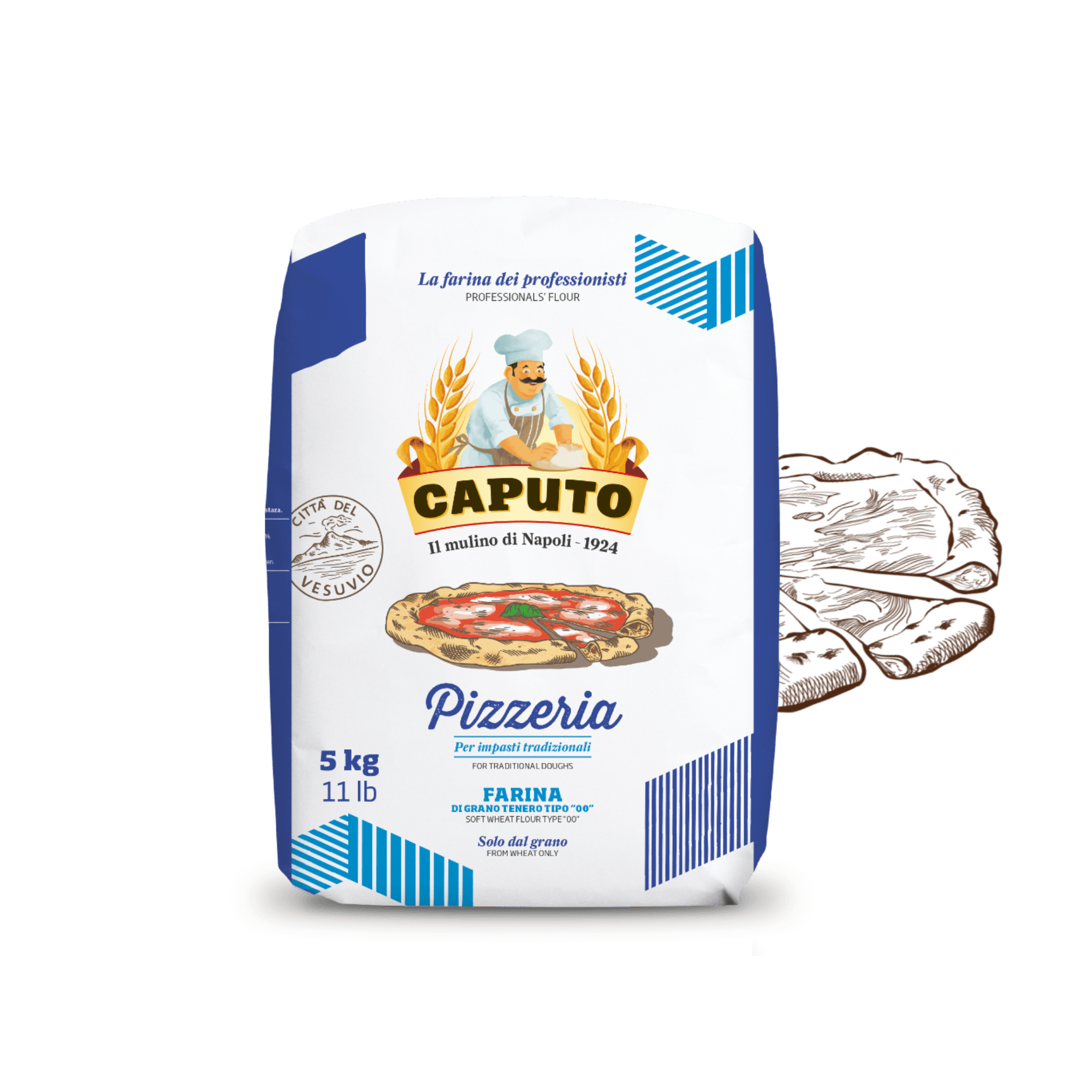 Mulino Caputo Farina Pizzeria Blu 5 Kg