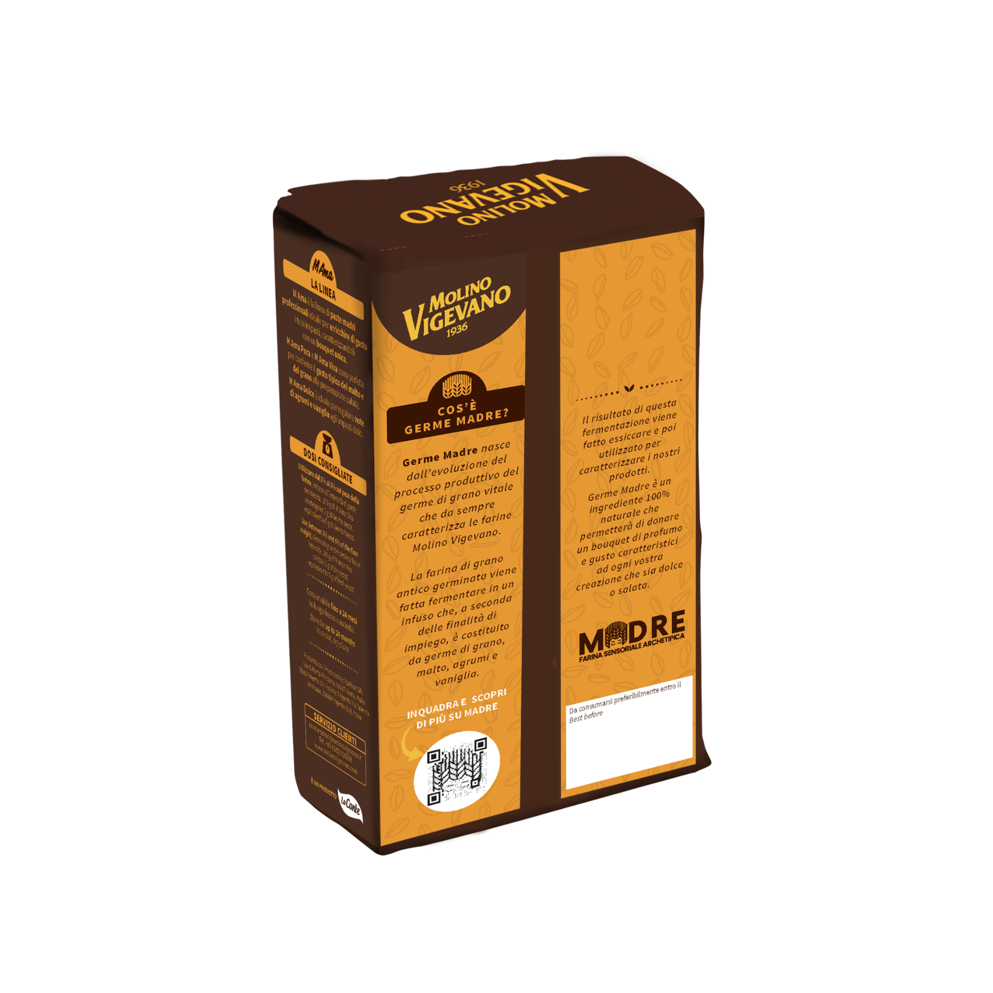 Molino Vigevano M’Ama Viva – Lievito Madre Secco con Lievito di Birra 1kg