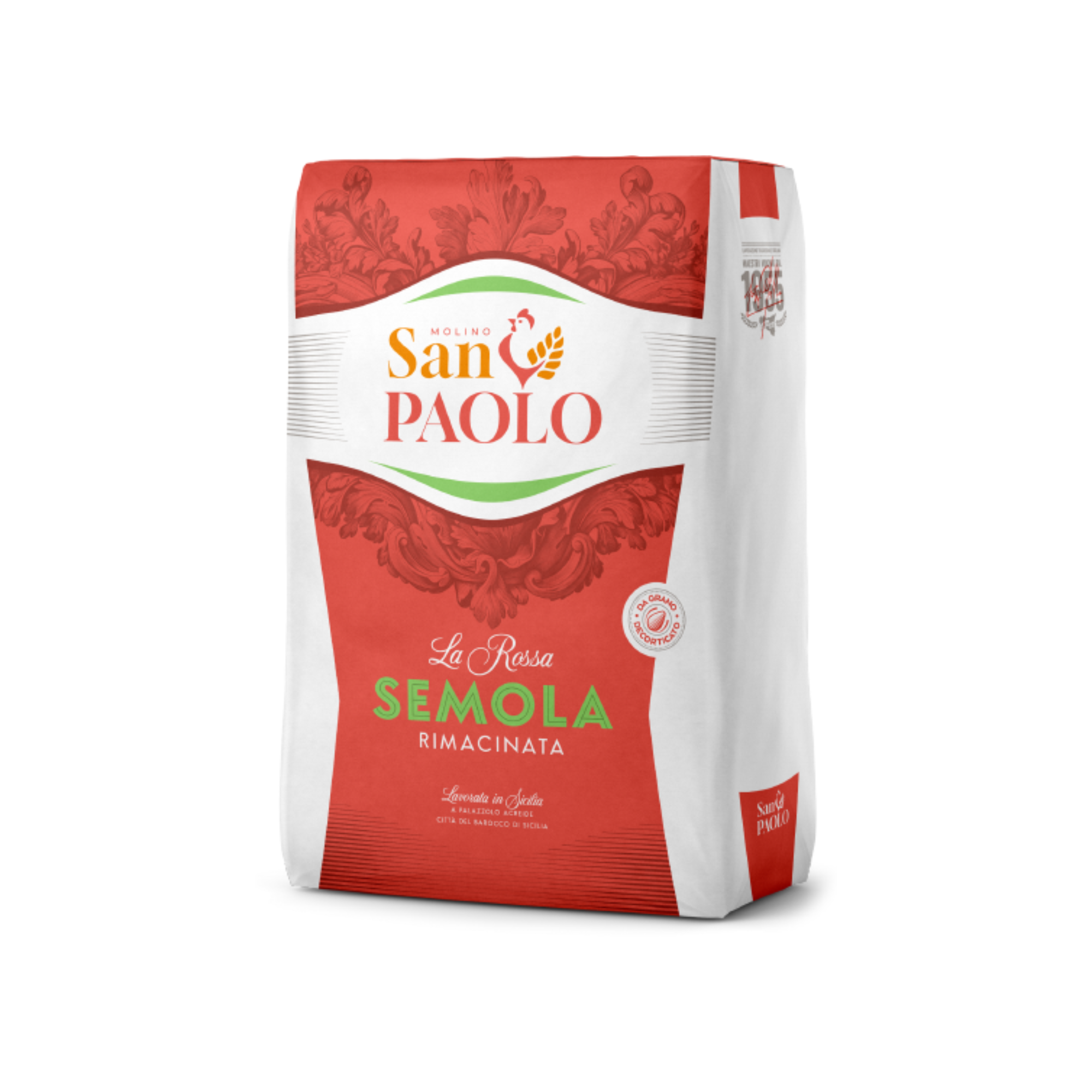 25 Kg Semola di Grano Duro Rimacinata – Molino San Paolo Rossa