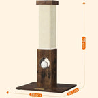 Drapak dla kota 73 cm – Sizalowe drzewko dla kota w stylu Vintage Brown