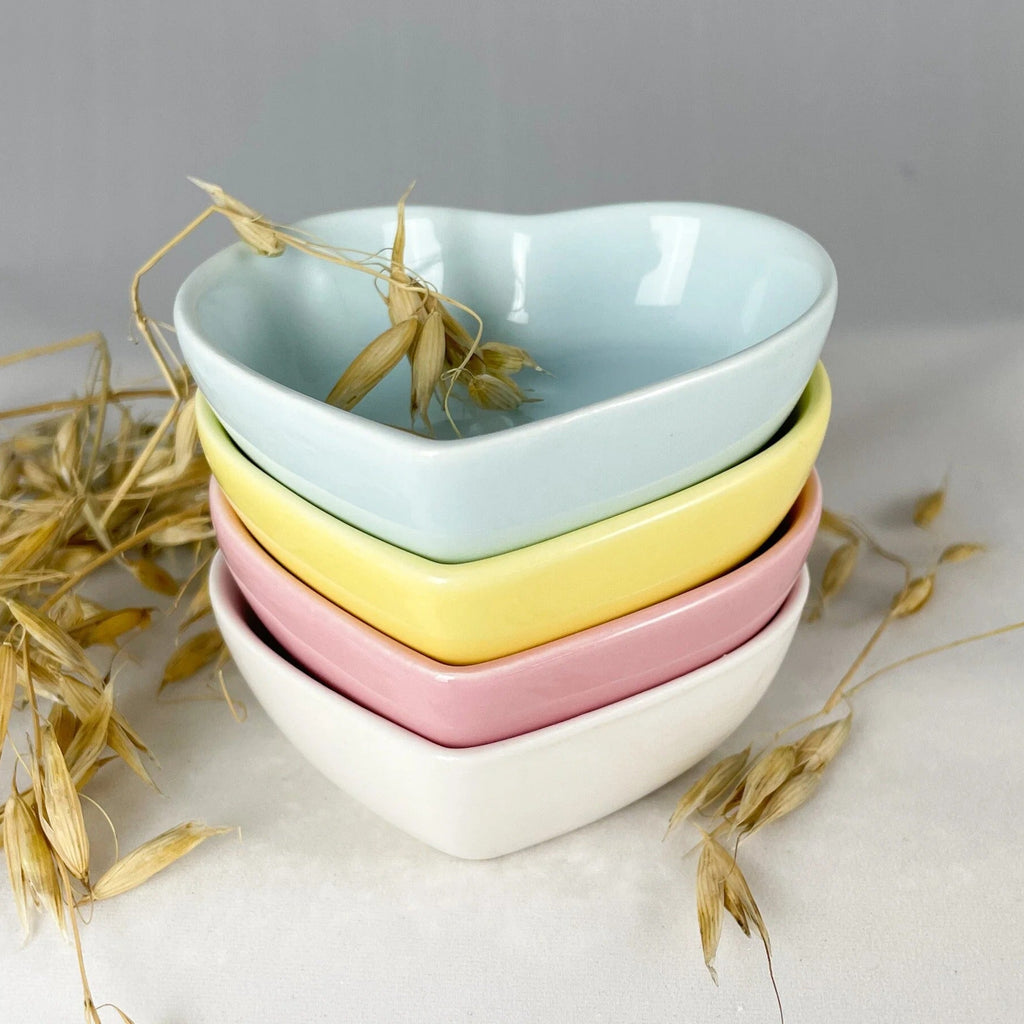 Ceramiczna miska dla zwierząt w kształcie serca – miska na karmę dla kota lub psa