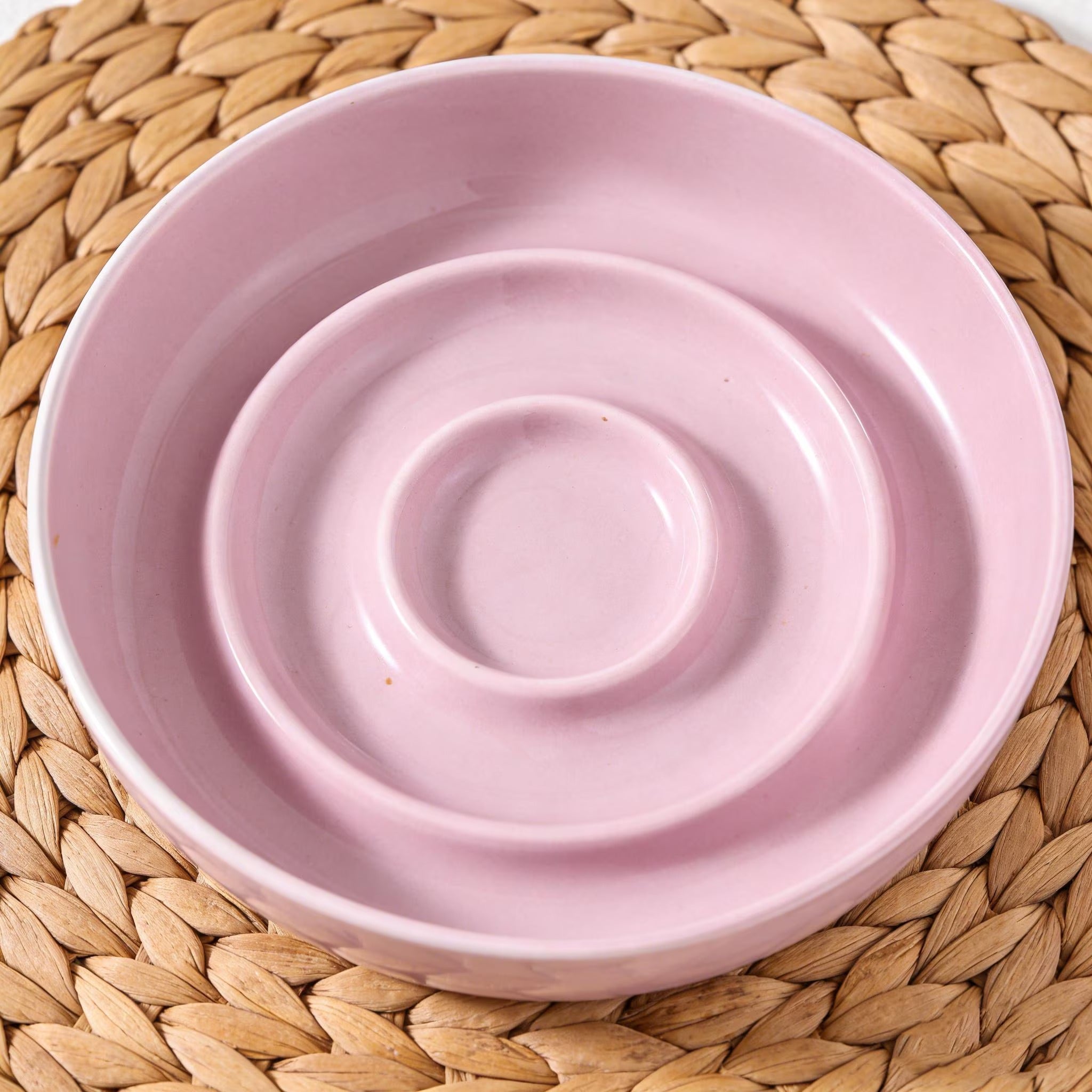 Ceramiczna miska spowalniająca jedzenie | Miska-łamigłówka ze spiralą | Miska zapobiegająca łapczywemu jedzeniu dla psów i kotów | Miska wspierająca zdrowie zwierząt